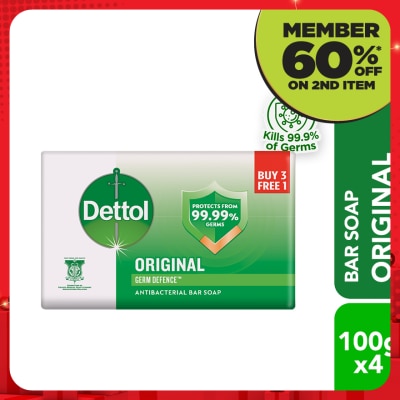 DETTOL Bar Soap Original 100GBar Soap Original Value Pack 100g x4