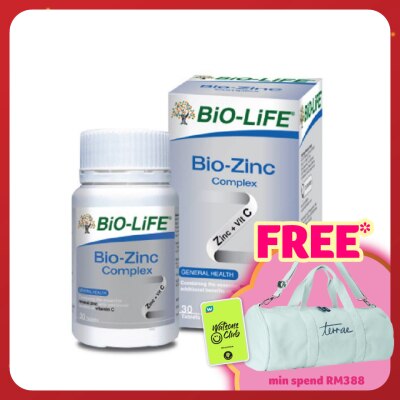 BIO-LIFE Bio-Zinc Complex 30's