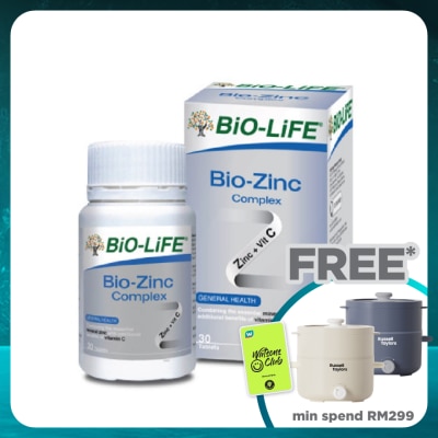 BIO-LIFE Bio-Zinc Complex 30's