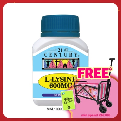 21ST CENTURY L-Lysine 600mg 50 Tablets