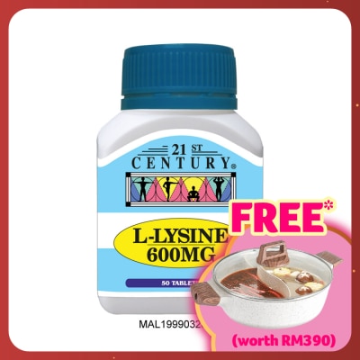 21ST CENTURY L-Lysine 600mg 50 Tablets