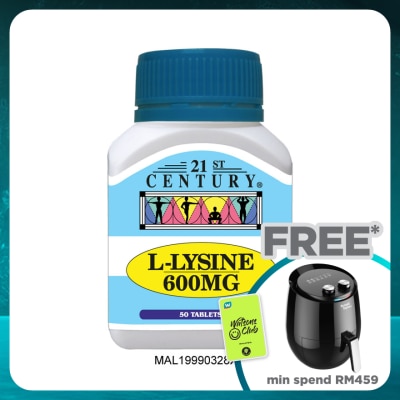21ST CENTURY L-Lysine 600mg 50 Tablets