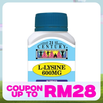21ST CENTURY L-Lysine 600mg 50 Tablets