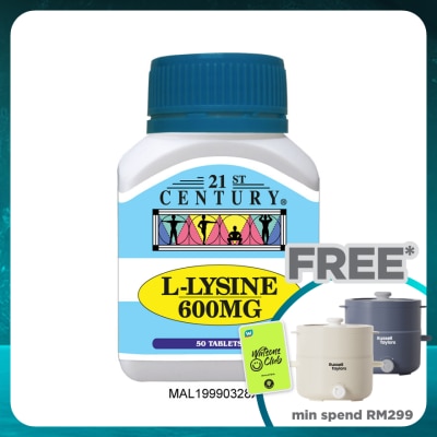 21ST CENTURY L-Lysine 600mg 50 Tablets