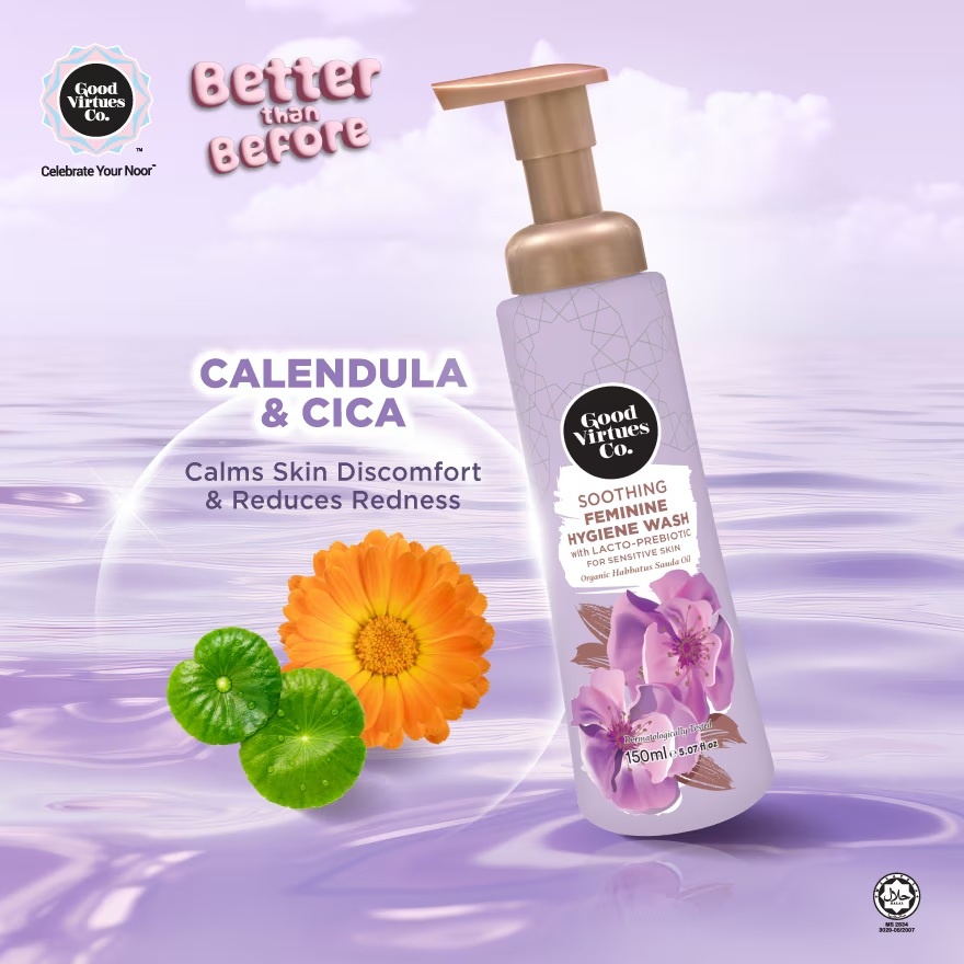 GVC Soothing Feminine Hygiene Wash with Lacto-Prebiotic For Sensitive Skin 150ml image