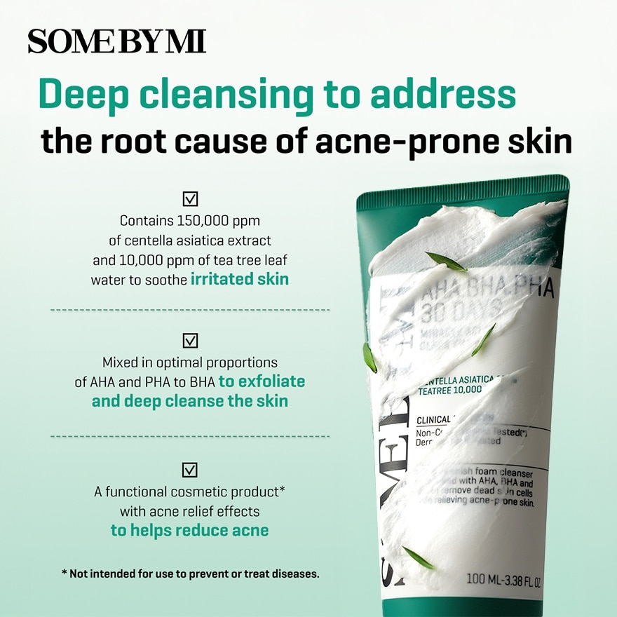 30 Days Miracle Acne Clear Foam 100g