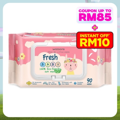 WATSONS Baby Wipes Fresh Hypoallergenic 90's