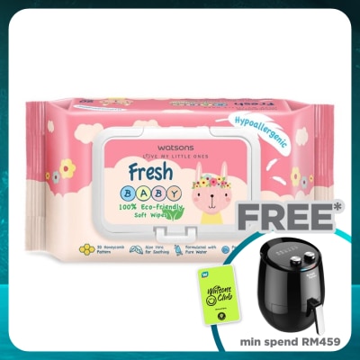 WATSONS Baby Wipes Fresh Hypoallergenic 90's