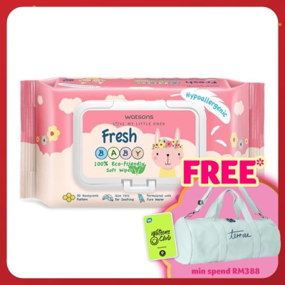 WATSONS Baby Wipes Fresh Hypoallergenic 90's