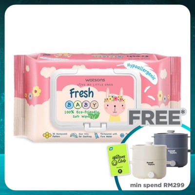 WATSONS Baby Wipes Fresh Hypoallergenic 90's