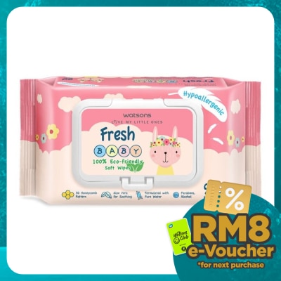WATSONS Baby Wipes Fresh Hypoallergenic 90's
