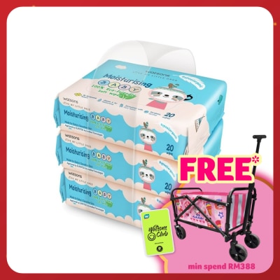 WATSONS Lotion Baby Wipes 20's x 3