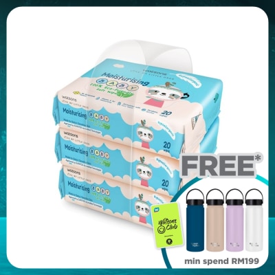 WATSONS Lotion Baby Wipes 20's x 3