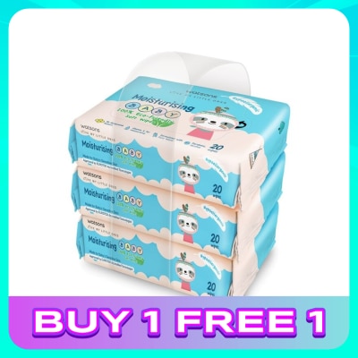 WATSONS Lotion Baby Wipes 20's x 3