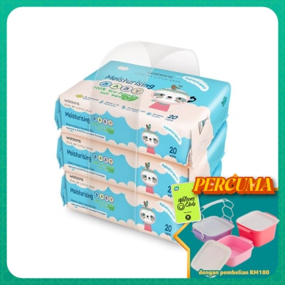 WATSONS - Lotion Baby Wipes 20's x 3