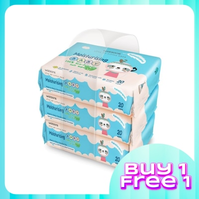 WATSONS Lotion Baby Wipes 20's x 3