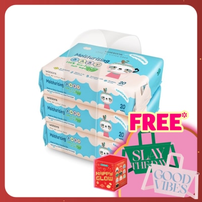 WATSONS Lotion Baby Wipes 20's x 3
