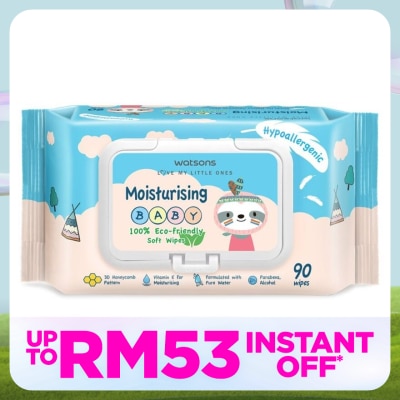 WATSONS Baby Wipes Moisturizing 90's