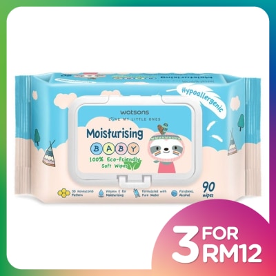 WATSONS Baby Wipes Moisturizing 90's
