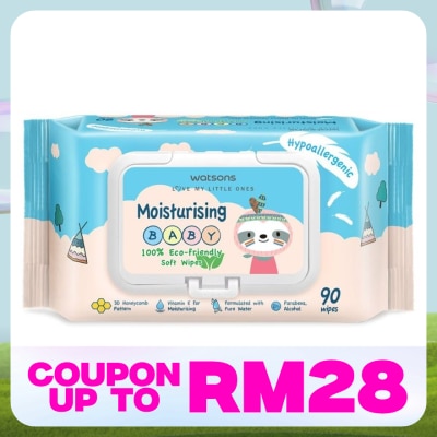 WATSONS Baby Wipes Moisturizing 90's