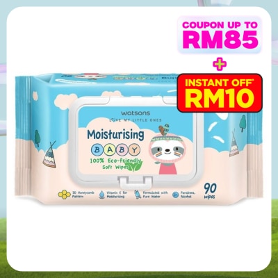WATSONS Baby Wipes Moisturizing 90's