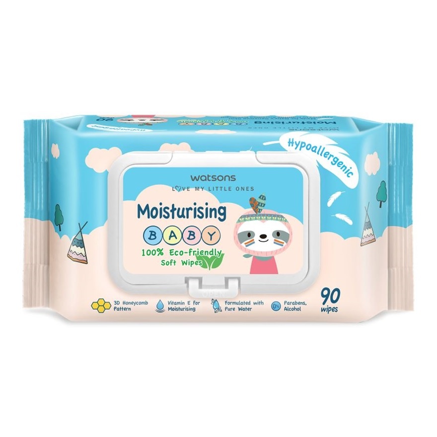 Baby Wipes Moisturizing 90's image