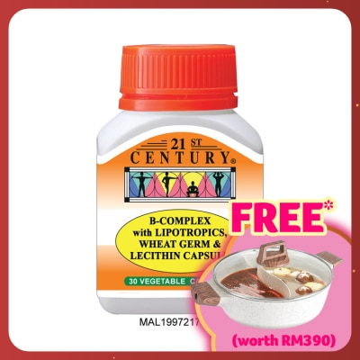 21ST CENTURY B-Complex Vegetarian Capsule 30's