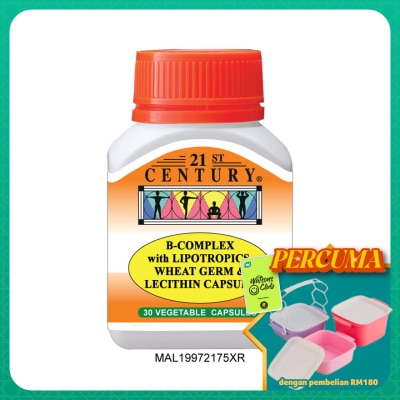 21ST CENTURY - B-Complex Vegetarian Capsule 30's