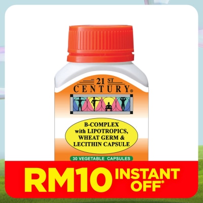 21ST CENTURY B-Complex Vegetarian Capsule 30's