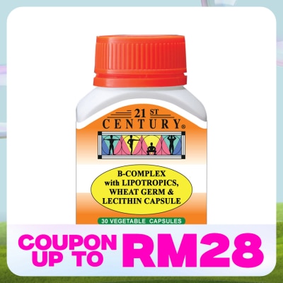 21ST CENTURY B-Complex Vegetarian Capsule 30's