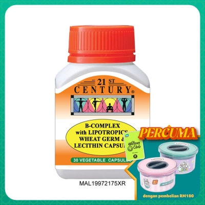 21ST CENTURY B-Complex Vegetarian Capsule 30's