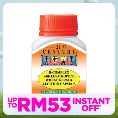 21ST CENTURY B-Complex Vegetarian Capsule 30's