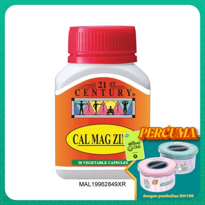 21ST CENTURY Cal Mag Zinc Vegetarian Capsules 30s