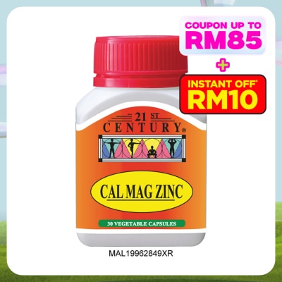 21ST CENTURY Cal Mag Zinc Vegetarian Capsules 30s