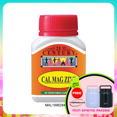 21ST CENTURY - Cal Mag Zinc Vegetarian Capsules 30s