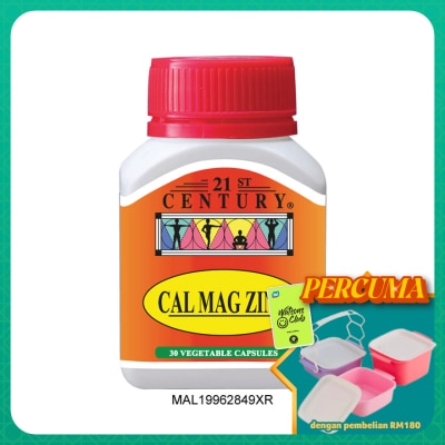 21ST CENTURY - Cal Mag Zinc Vegetarian Capsules 30s