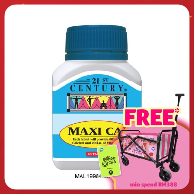 21ST CENTURY Maxi Calcium & Vitamin D3 60s