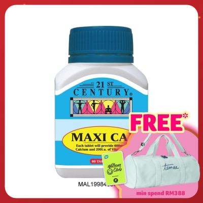 21ST CENTURY Maxi Calcium & Vitamin D3 60s