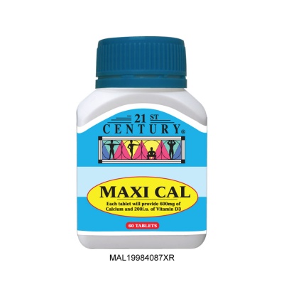 21ST CENTURY - Maxi Calcium & Vitamin D3 60s image
