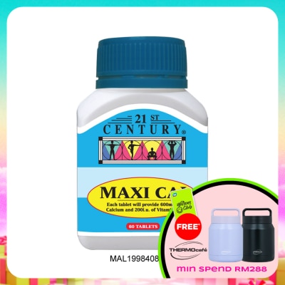 21ST CENTURY - Maxi Calcium & Vitamin D3 60s