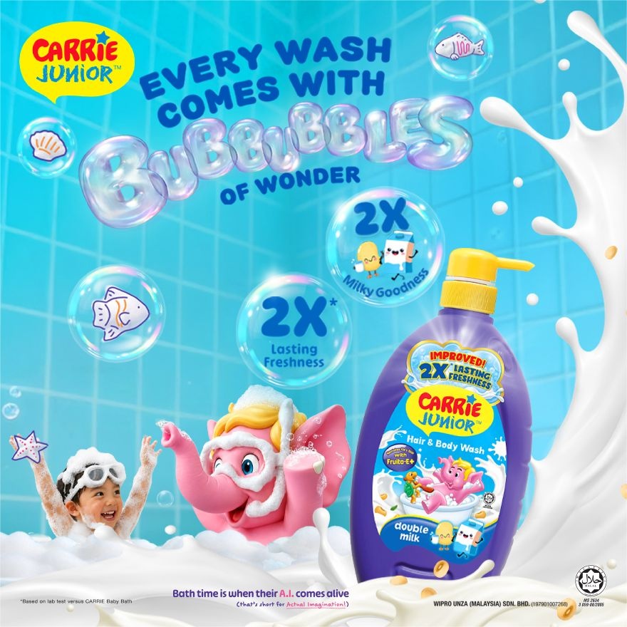 Hair & Body Wash Double Milk 280g image