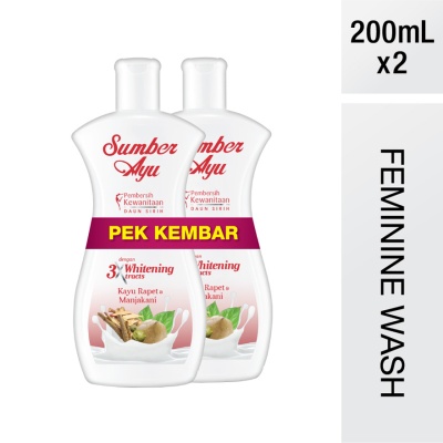 SUMBER AYU - Sumber Ayu Feminine Wash Triple Whitening 2X200ml image
