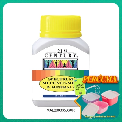 21ST CENTURY - Spectrum Multivitamins & Minerals 30's