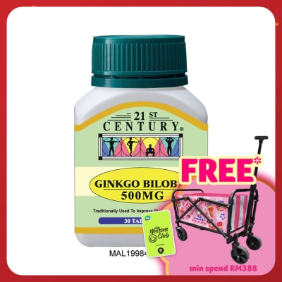 21ST CENTURY Gingko Biloba 500mg 30 Tablets