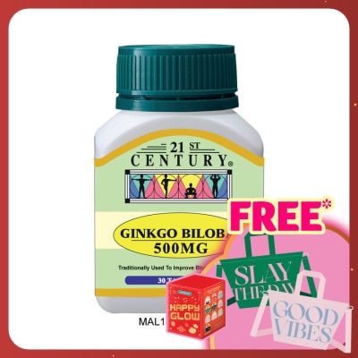 21ST CENTURY Gingko Biloba 500mg 30 Tablets