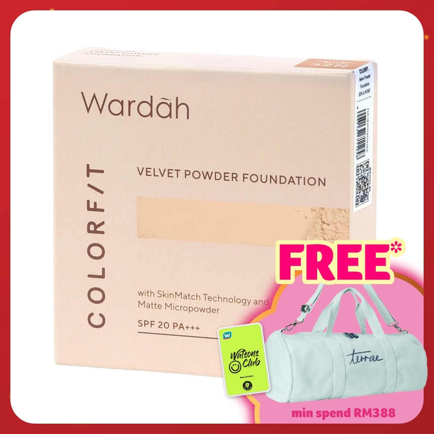 WARDAH Clrfit Velvet Powder Foundation 32N Neutral Beige