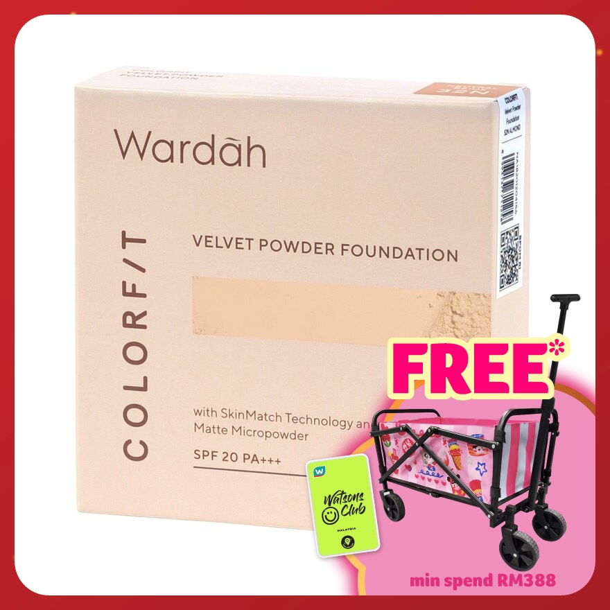 WARDAH Clrfit Velvet Powder Foundation 32N Neutral Beige