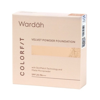 WARDAH Clrfit Velvet Powder Foundation 32N Neutral Beige