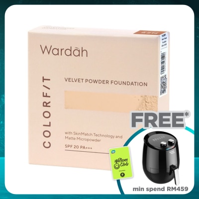 WARDAH Clrfit Velvet Powder Foundation 52N Almond