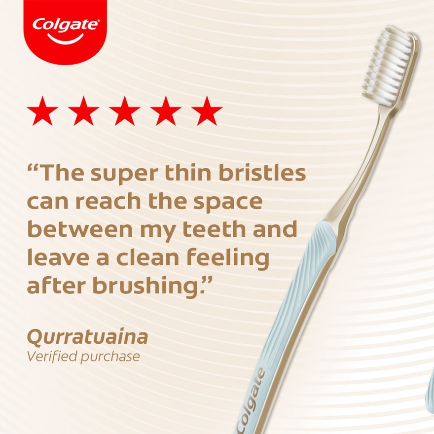 SlimSoft CharcoalGold Toothbrush (Ultra Soft) 3s